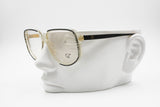 Vintage Italian optical frame eyeglasses CA® Designer, C decor & reflective tissue pattern, New Old Stock 1980s