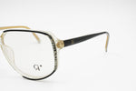 Vintage Italian optical frame eyeglasses CA® Designer, C decor & reflective tissue pattern, New Old Stock 1980s