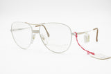 Vintage VIENNALINE DELUXE 1415 70, White & Real Golden 20k Oval Aviator frame, New Old Stock