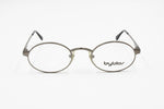 Byblos 573 3077 Gray metallic eyeglasses frame, Oval rims chiseled, New Old Stock 90s