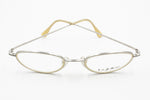 Byblos 682 3296-S  elegant womens eyeglasses frame, double rims cream color, New Old Stock 1990s