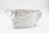 Byblos 682 3296-S  elegant womens eyeglasses frame, double rims cream color, New Old Stock 1990s