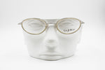 Byblos 682 3296-S  elegant womens eyeglasses frame, double rims cream color, New Old Stock 1990s