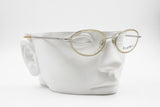 Byblos 682 3296-S  elegant womens eyeglasses frame, double rims cream color, New Old Stock 1990s