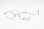 Byblos 682 3296-S  elegant womens eyeglasses frame, double rims cream color, New Old Stock 1990s