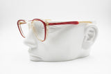 Red-Clear cat eye womens eyeglass frame, Desa mod. 291, little cat eye glasses, New Old Stock 1980s