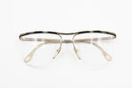 Vintage eyeglass half rimmed wired black & golden, EQUIPE VISTA 8931, Vtg New Old Stock 80s