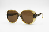 Persol Optyl acetate 80s sunglasses oversize, green tone semitrasparent frame, New Old Stock