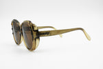 Persol Optyl acetate 80s sunglasses oversize, green tone semitrasparent frame, New Old Stock