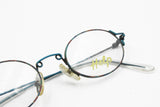 Help glasses made in Italy, crazy and modern funky design frame, oval rims, New Old Stock 1990s