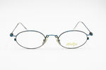 Help glasses made in Italy, crazy and modern funky design frame, oval rims, New Old Stock 1990s