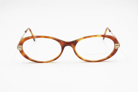 Oval little cay eye frame Brown tortoise and Gold, Ouverture made in Italy mod. OV10, New Old Stock