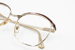 Vintage 60s Trevi 633/33 Old women eyewear frame Golden & Red aged wine brows, New Old Stock 1960s