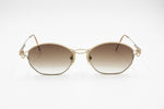 Chantal Thomass mod. Emie sunglasses rare design twisted metal, Golden satin color, New Old Stock 1990s