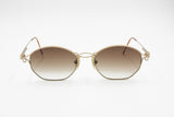 Chantal Thomass mod. Emie sunglasses rare design twisted metal, Golden satin color, New Old Stock 1990s