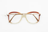 ESSILOR 1960s Women frame red tonalities & clear nose bridge, Made in France, New Old Stock 60s