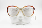 ESSILOR 1960s Women frame red tonalities & clear nose bridge, Made in France, New Old Stock 60s