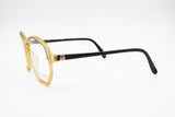 Viennaline Optyl Vintage 80s oversize squared frame, Yellow and dappled, New Old Stock 1980s