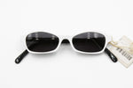 Crazy sunglasses white & black X JAZZ made in italy, Vintage 90s sunglasses, New Old Stock