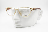 Chagall by Visibilia LL 2041 designer modern eyeglass frame gold brown tortoise, uncommon design, New Old Stock