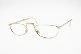 Folding italian reading glasses frame, Golden color, Vintage 1960s by METALFLEX, New Old Stock