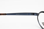 Killer Loop mod. Inner Self K 0623 Round metal frame eyeglass, wedge rims, Deep metallized glaze blue, New Old Stock