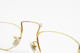 Rare Crazy Half lunettes eyeglasses, Modern design modernist, Golden & Dappled red, New Old Stock 1970s