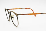 Cavin Klein CK 3065 Made in Japan frame Brass aged effect 90s unisex, chiseled details, New Old Stock