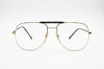 Filos Vintage eyeglass frame made in Italy, aviator man, Oval/rectangular drop lenses, New Old Stock 1970s