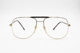 Filos Vintage eyeglass frame made in Italy, aviator man, Oval/rectangular drop lenses, New Old Stock 1970s