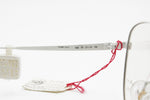 Vintage VIENNALINE DELUXE 1415 70, White & Real Golden 20k Oval Aviator frame, New Old Stock