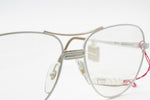 Vintage VIENNALINE DELUXE 1415 70, White & Real Golden 20k Oval Aviator frame, New Old Stock