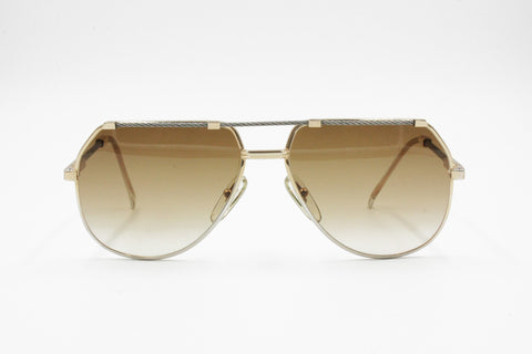 Pierre Cardin PLUS CP - 805 1 Rare Aviator sunglasses rope arms, superior bridge, Unique sunglasses, Deadstock 1980s