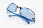 Emporio Armani 207-S 1306 Sunglasses blue lenses, rimless screwed lenses, New Old Stock