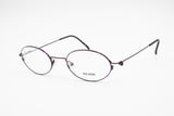 RED ROSE made in Italy 90s eyeglass frame β-Titan Violet iridescent, rolled up hinges, New Old Stock