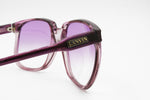 LANVIN SLB18 1149 Vintage Sunglasses oversize square women, Violet acetate & lenses, New Old Stock 1970s
