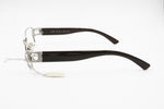 EXTE' EX60103 Rectangular frame with show off logo temples, Made in italy, New Old Stock