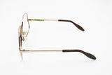 Vintage NOS 1960s 18k Golden Plated frame eyewear, Geometric oversize, New Old Stock