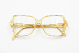 LINEA DUE by Bovesi Design Vintage frame Yellow & Pearl flakes, Women eye frame, New Old Stock