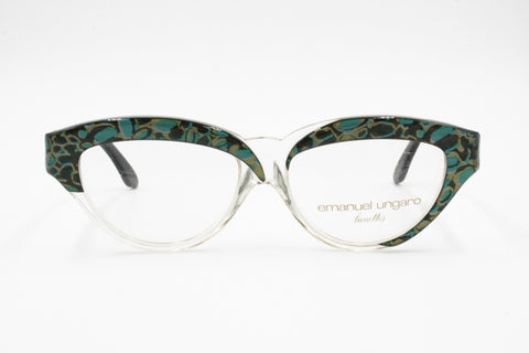 EMANUEL UNGARO by PERSOL Rare Vintage frame glasses, colorfull & clar, New Old Stock