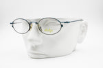 Help glasses made in Italy, crazy and modern funky design frame, oval rims, New Old Stock 1990s