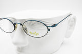 Help glasses made in Italy, crazy and modern funky design frame, oval rims, New Old Stock 1990s