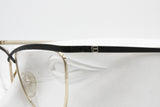 LAURA BIAGIOTTI mod. V 103 Women Vintage frame glasses, Golden & double black, New Old Stock