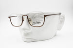 Jean Paul Gaultier JPG 55 - 7161 Vintage eyewear frame squared lenses, reverse frame bronze metallized, New Old Stock