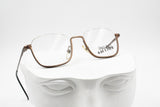 Jean Paul Gaultier JPG 55 - 7161 Vintage eyewear frame squared lenses, reverse frame bronze metallized, New Old Stock