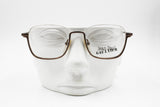 Jean Paul Gaultier JPG 55 - 7161 Vintage eyewear frame squared lenses, reverse frame bronze metallized, New Old Stock