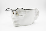 TRUSSARDI ACTION ATR 45 Vintage round frame eyeglass half rimmed, black color, New Old Stock