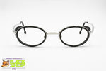 CALVIN KLEIN CK 1003 Vintage frame steampunk style, Silver & Black, Vintage 90s Preowned