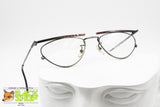 NAKAMURA HUZOI 3138 Special designer glasses, Unconventional shape red metallic superio bar, New Old Stock