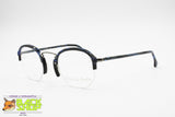 ROBERT LA ROCHE Vienne Vintage semi-round frame, Half rimmed blue black cellulose, New Old Stock